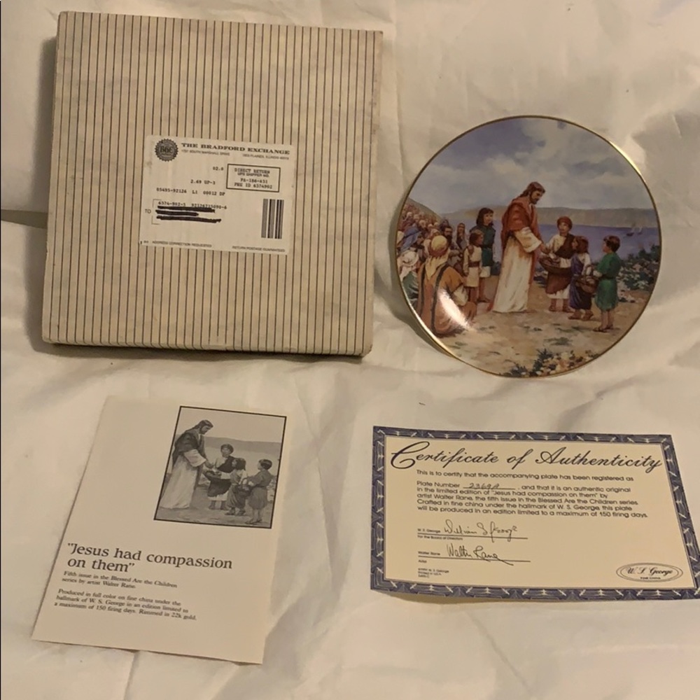 PLATE #5 JESUS HAD COMPASSION ON THEM PLATE - Picture 7 of 7